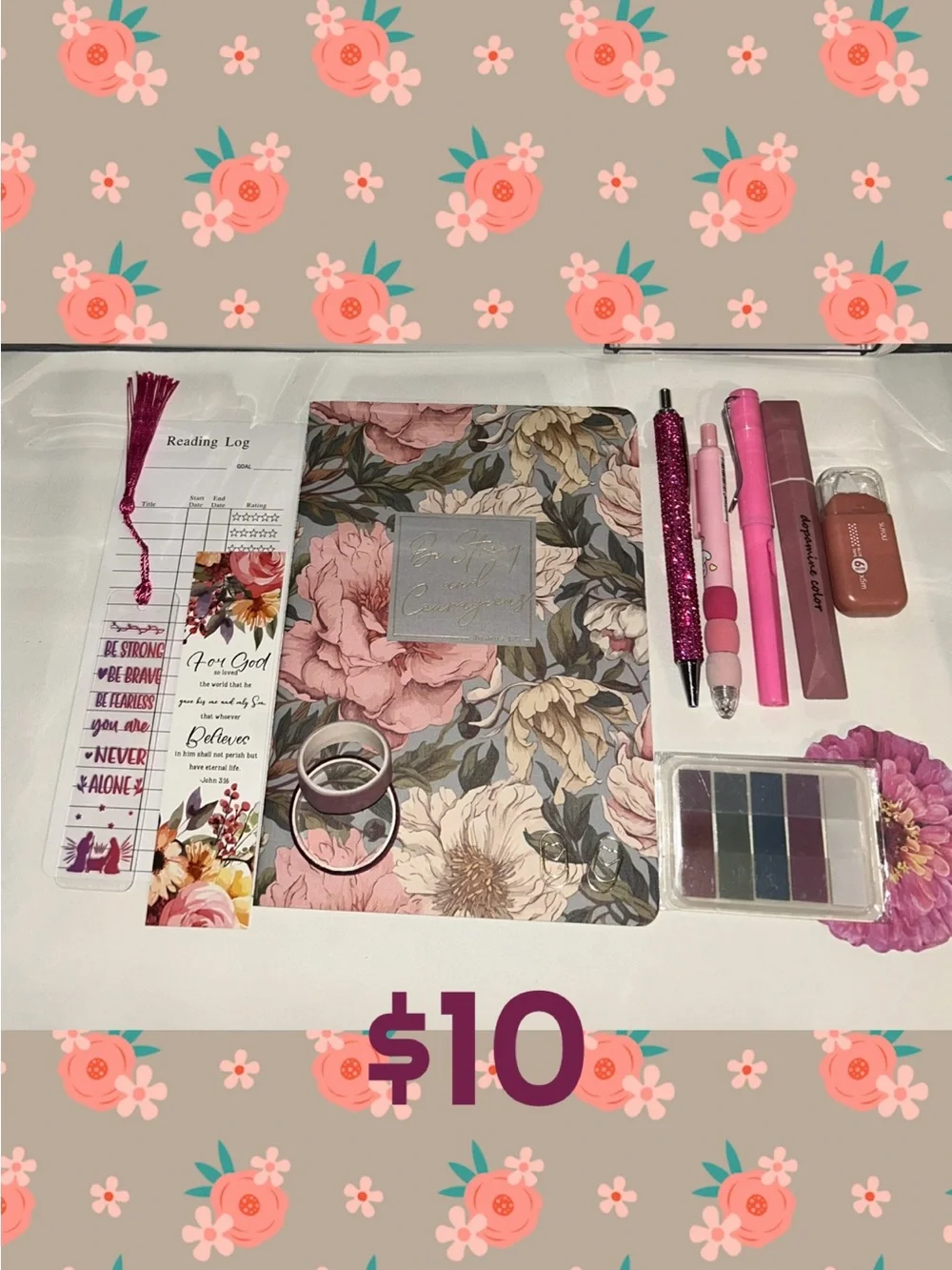 N/A floral journal
